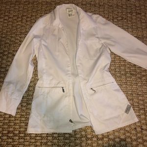 Urban scrubs white jacket